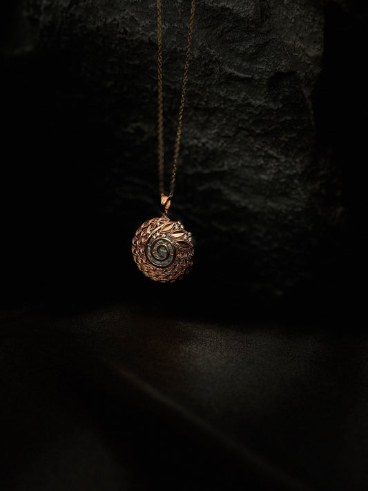 Heirloom Rose Medallion Necklace