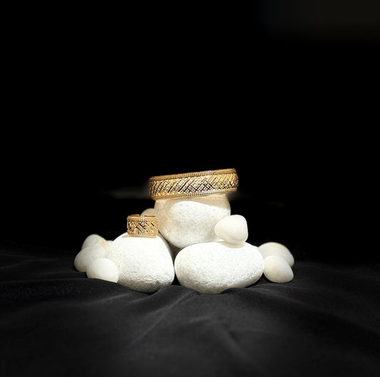 The Heritage Chevron Set (Bangle & Ring)