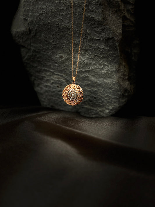 Heirloom Rose Medallion Necklace